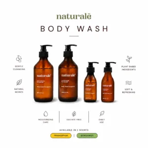 natural body wash handmade in Indonesia Bergamot and Frangipani