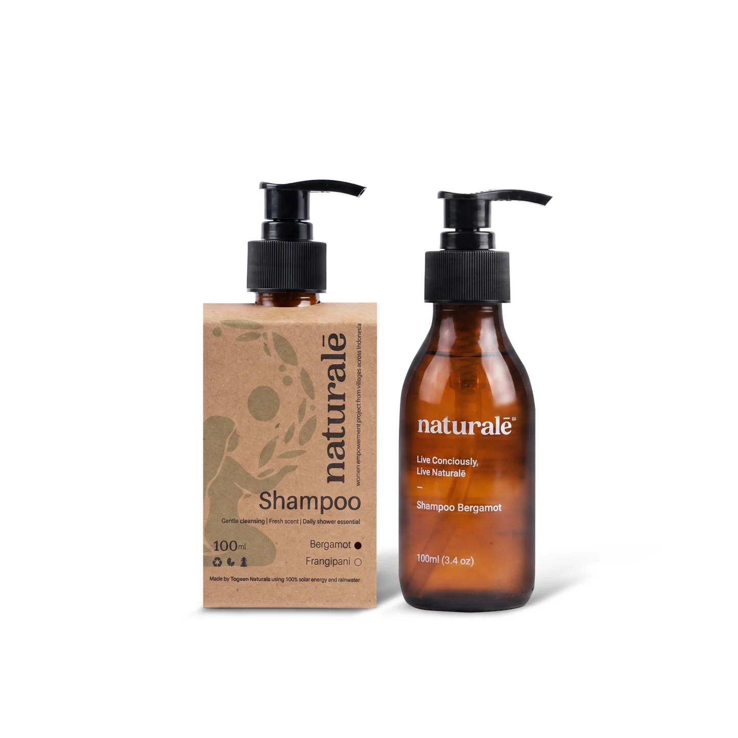 Natural Botanical Shampoo Indonesia natural shampoo Bergamot and Frangipani handmade Indonesia