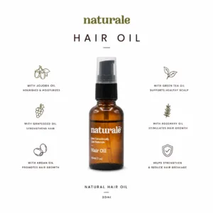 Naturalē Candlenut hair oil with coconut and jojoba oil
