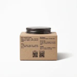 Indonesian natural exfoliating scrub with coconut ingredients
