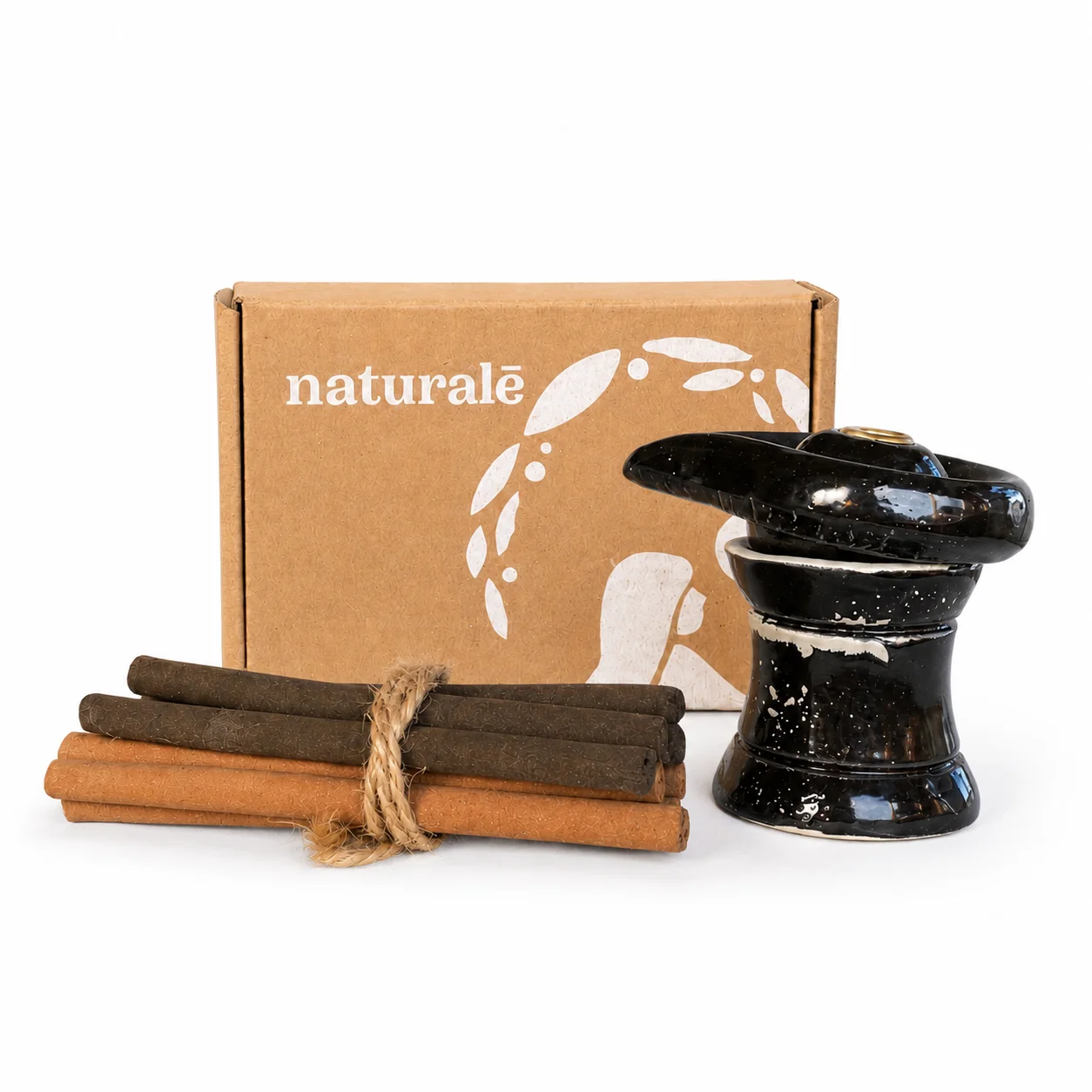 Natural Patchouli & Lemongrass Incense natural Indonesian incense set with ceramic incense burner
