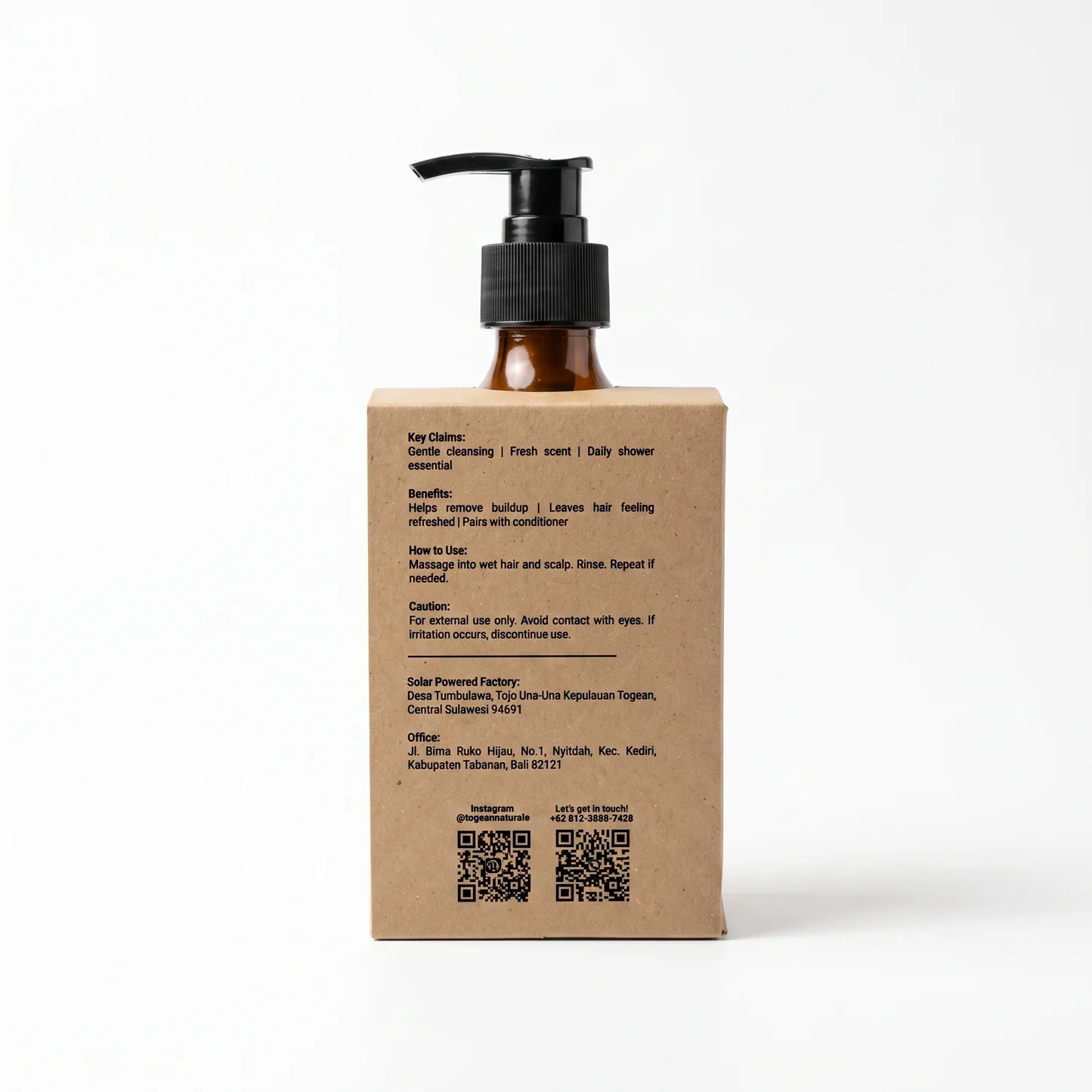Natural Shampoo Indonesia Naturalē natural shampoo 300ml handmade Indonesia