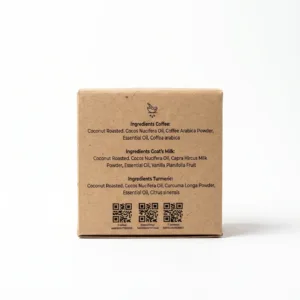 natural Turmeric body scrub with turmeric root extract Indonesia
