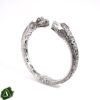 Sterling silver guardian dog cuff bracelet handmade Bali artisan jewelry