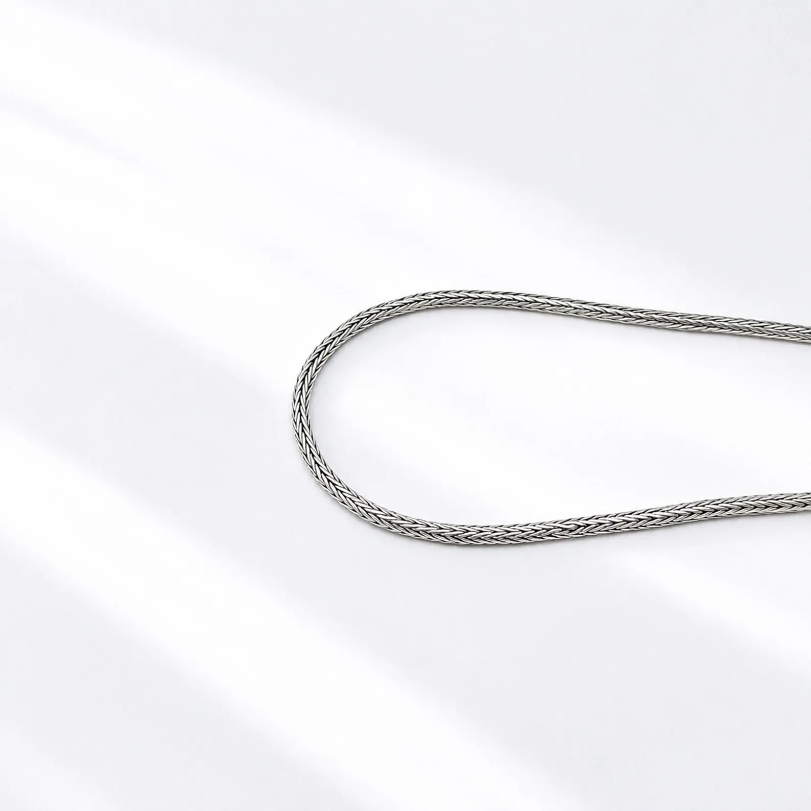 2mm Woven 925 Silver Chain Handmade in Bali Bali handmade 925 sterling silver Tulang Naga woven chain 2mm