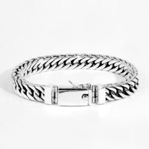 mens Cuban link bracelet in 925 sterling silver from Bali