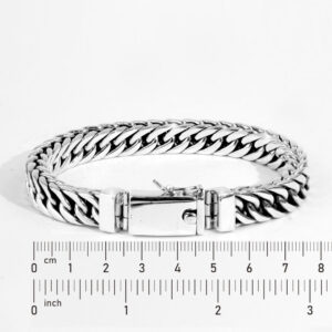 handmade Balinese sterling silver curb link bracelet