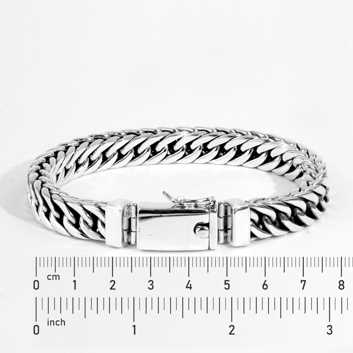Handmade Balinese 925 Silver Curb Link Bracelet handmade Balinese sterling silver curb link bracelet