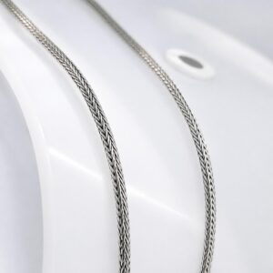 Bali handmade Tulang Naga silver necklace for men and women