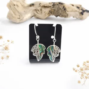 Handmade Bali 925 silver butterfly drop earrings