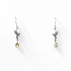 925 sterling silver bird earrings with Balinese detailing