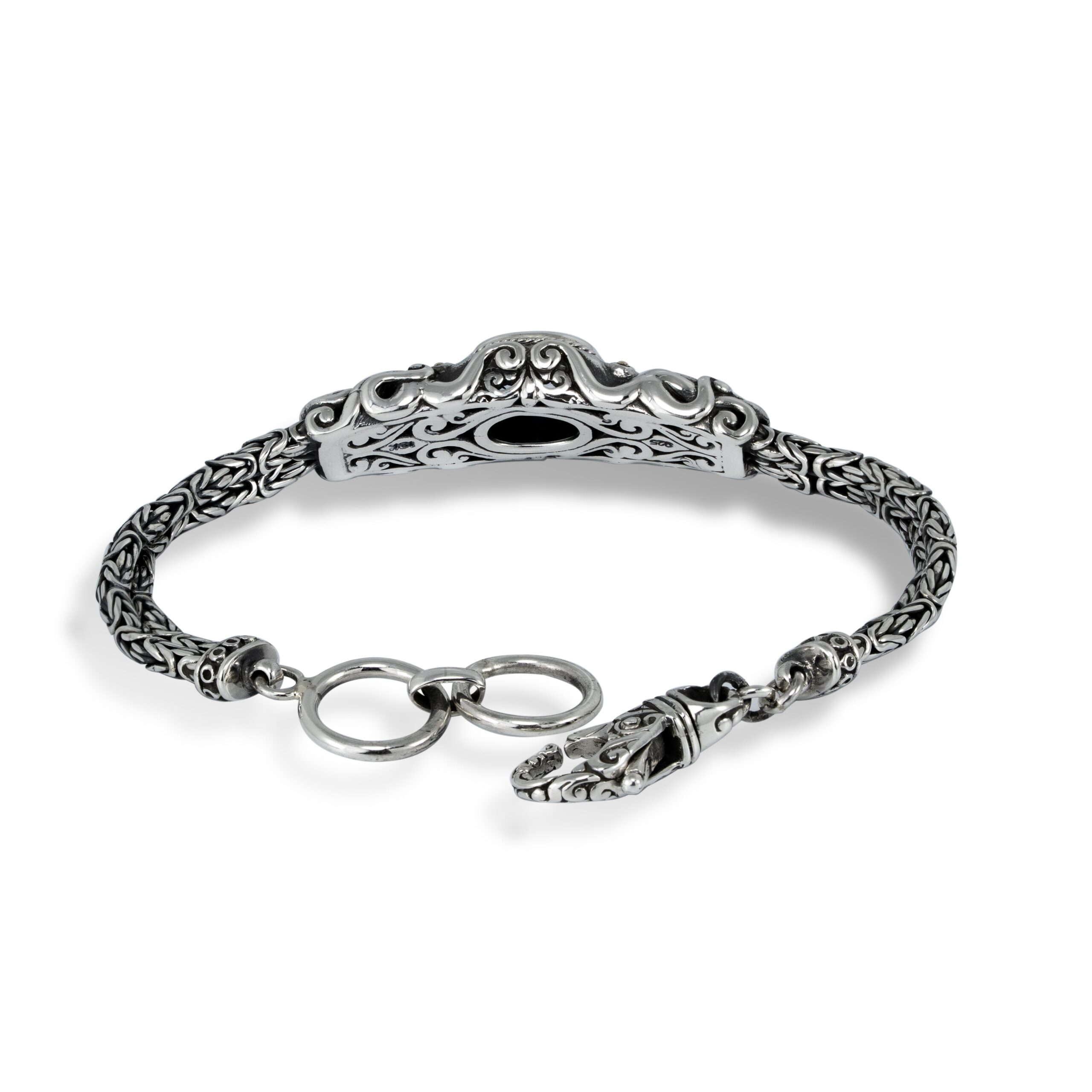Octopus Blue Topaz Sterling Silver Bracelet octopus blue topaz sterling silver bracelet with 18K gold accents