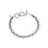 detailed floral swirl engraving on 925 sterling silver bracelet