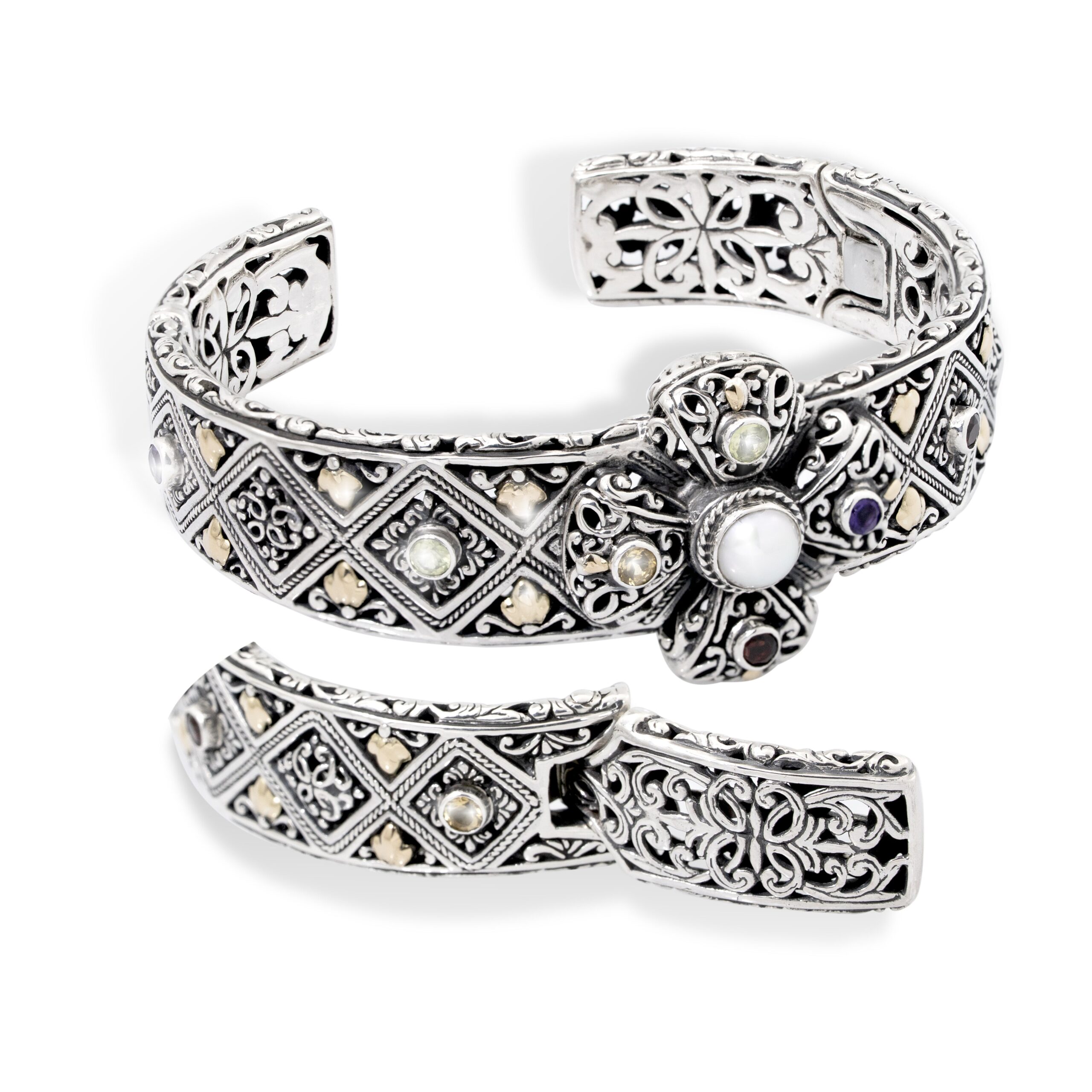 Handcrafted Balinese Batik Engraved Sterling Silver Cuff Bracelet handcrafted Balinese batik engraved 925 sterling silver cuff bracelet