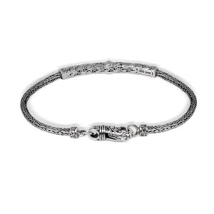 handmade 925 sterling silver bracelet with 18K gold details
